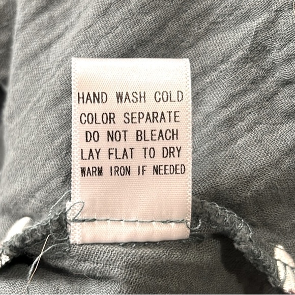 Altar’d State Olivia Embroidered Babydoll Top Green Size Small - Picture 12 of 13